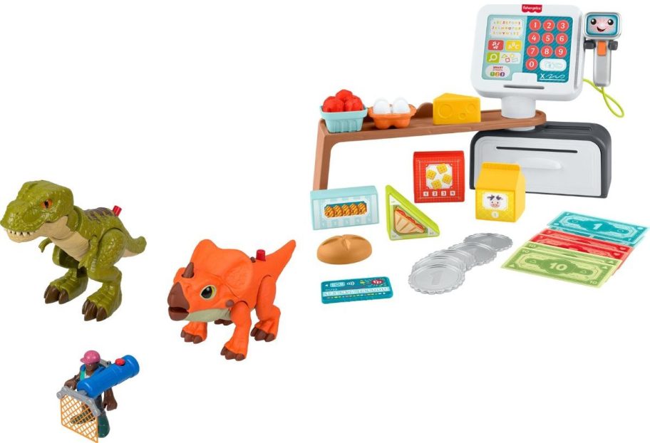 Stock images of two Fisher Price Toys Sets