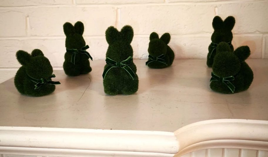 Way To Celebrate Flocked Bunny 6-Pack