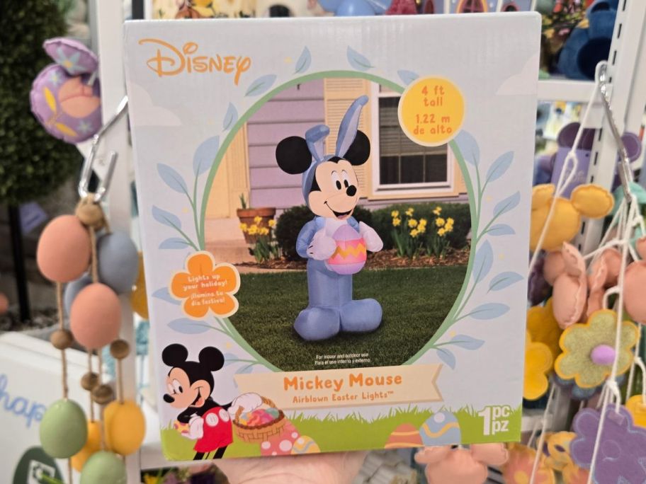 Gemmy Easter Mickey Mouse Bunny Inflatable 