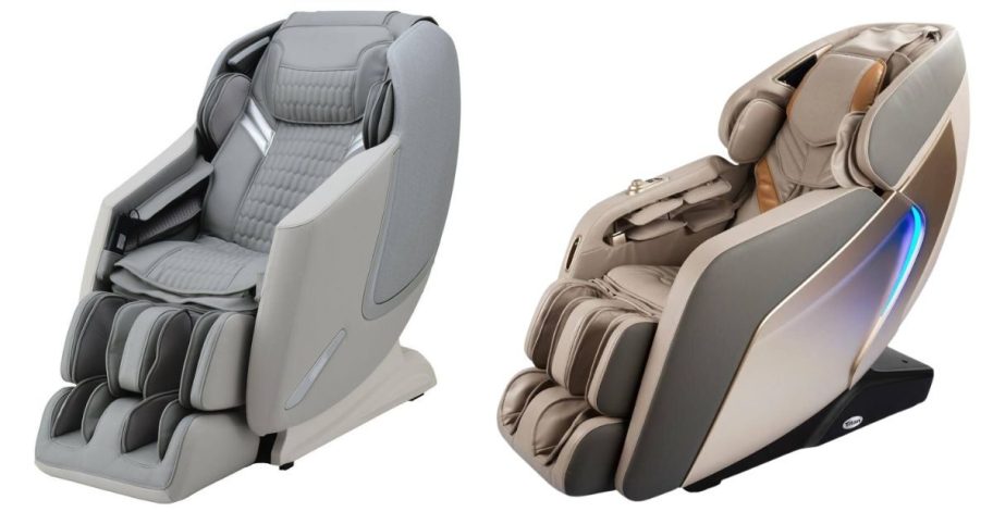 Home depot Gray and beige massage chairs
