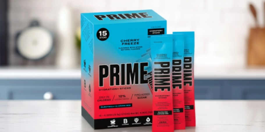 WOW! Get 120 Prime Hydration Sticks for Just $24 Shipped (Reg. $247)