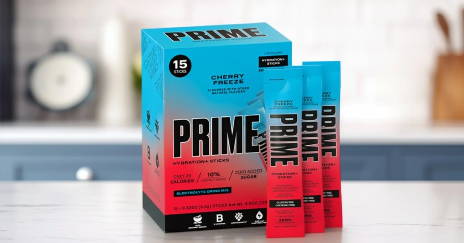 WOW! Get 120 Prime Hydration Sticks for Just $24 Shipped (Reg. $247)