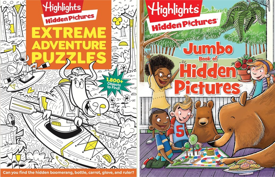 two Highlights Hidden Pictures books