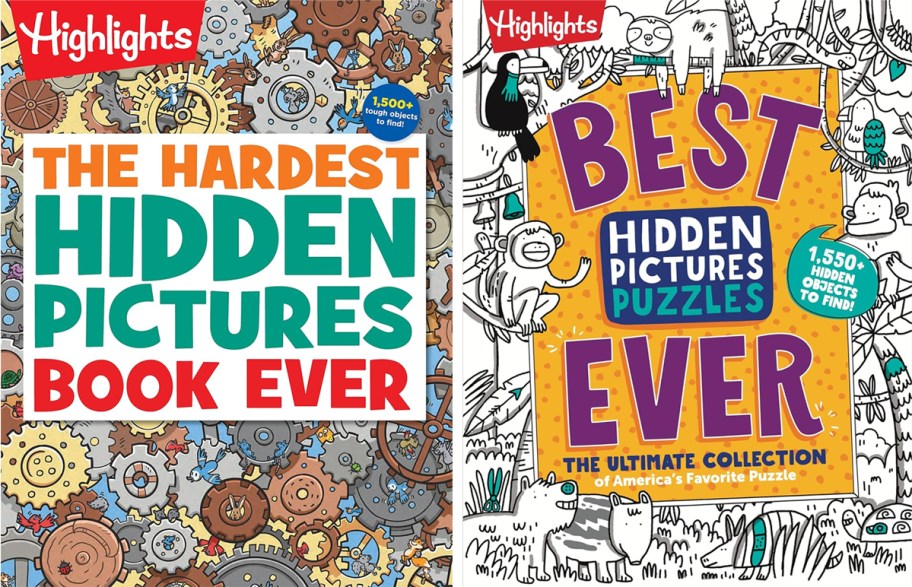 two Highlights Hidden Pictures books