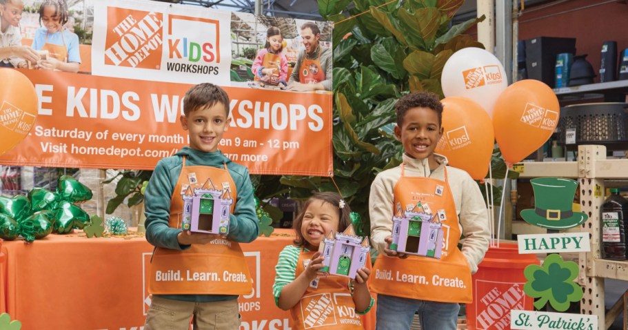 FREE Home Depot Kids Workshop on 3/7 | Register Now to Make a Leprechaun Trap