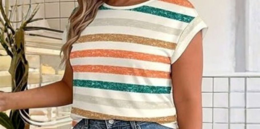 Women’s Cap Sleeve Tops Only $5 Each on Amazon