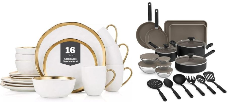 Kitchen plates and cookware