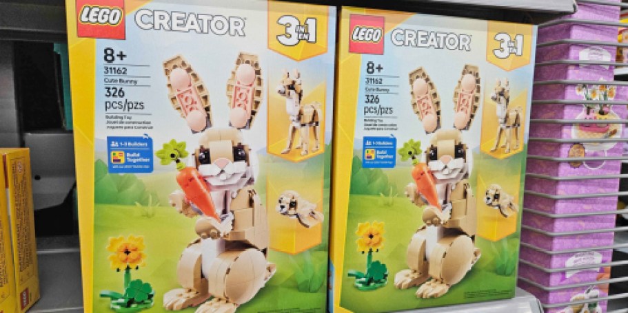 LEGO 3-in-1 Bunny Set Only $16.79 on Amazon (Perfect for Easter)