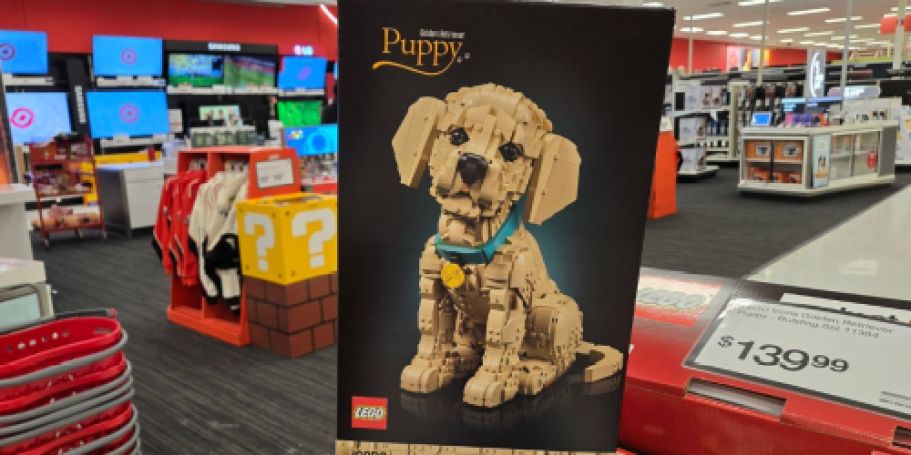 New LEGO Icons Golden Retriever Puppy Available on Target.com (+ More)