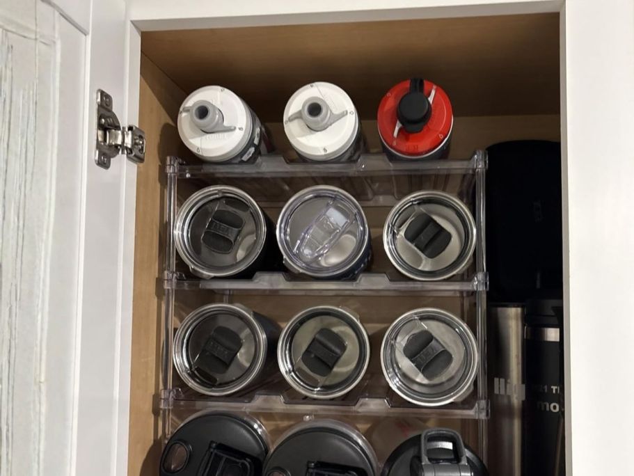 Water Bottle Organizer Just $7.99 on Amazon (Holds NINE Bottles!)
