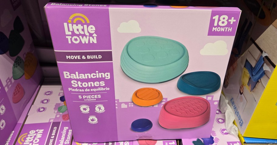 Little Town Move & Build Balancing Stones 