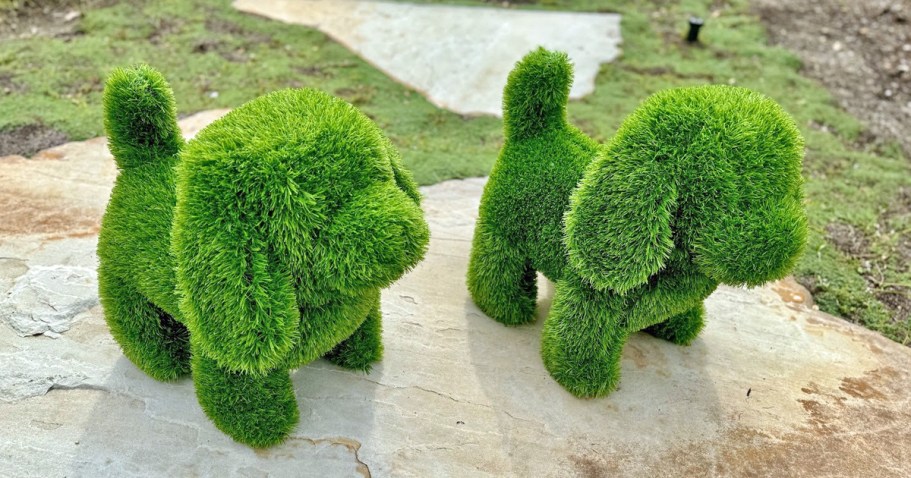 Adorable Dog & Bunny Shaped Topiaries from $44.98 Shipped on Lowes.com