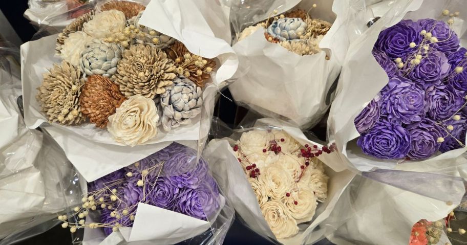 Lowe&rsquo;s Paper Flower Bouquets in store