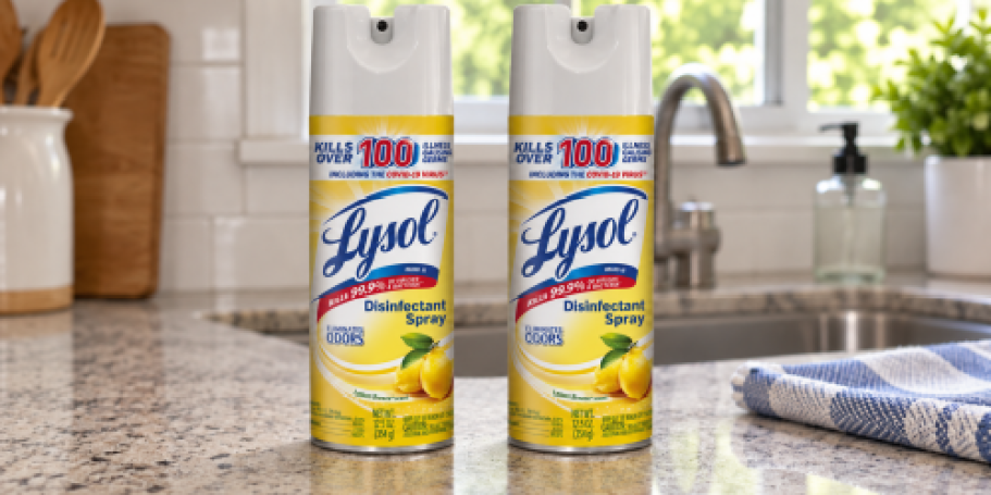 TWO Lysol Disinfectant Sprays Just $5.79 After CVS Rewards (Reg. $17)