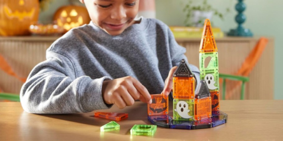 This New MAGNA-TILES Spooky Travel Set Is Perfect for Little Builders