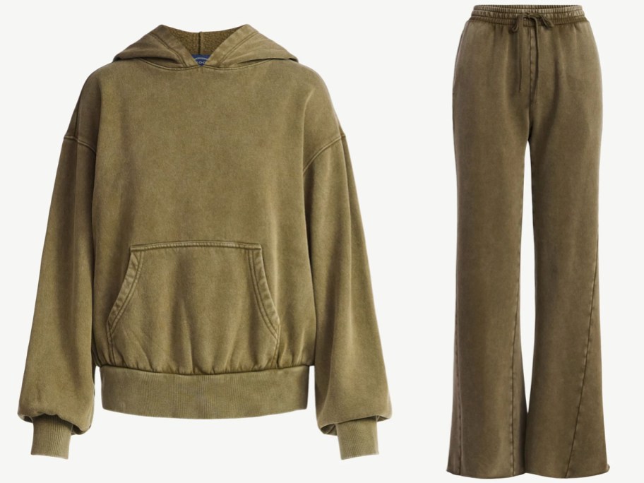 Matching Scoop Hoodie and Sweatpants