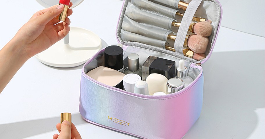 Cosmetic Bag w/ Brush Storage Just $5.99 on Amazon