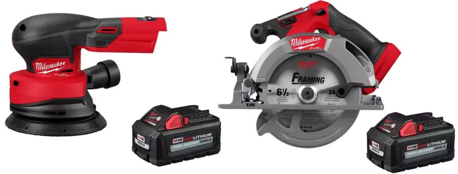 milwaukee orbital sander and circular saw