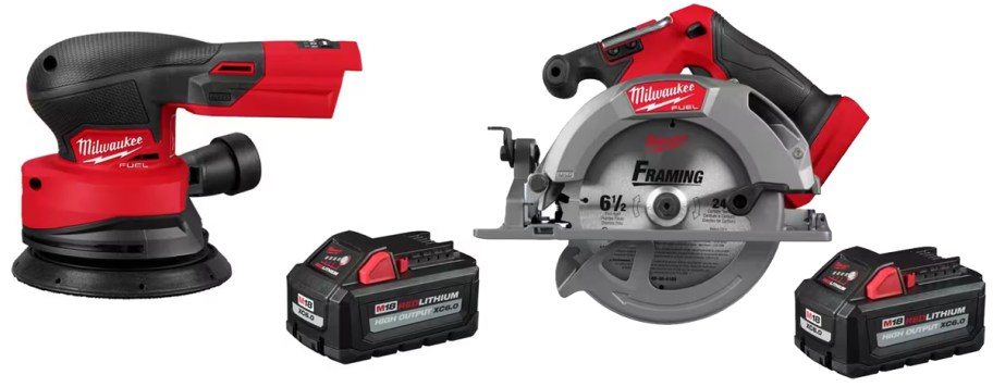milwaukee orbital sander and circular saw
