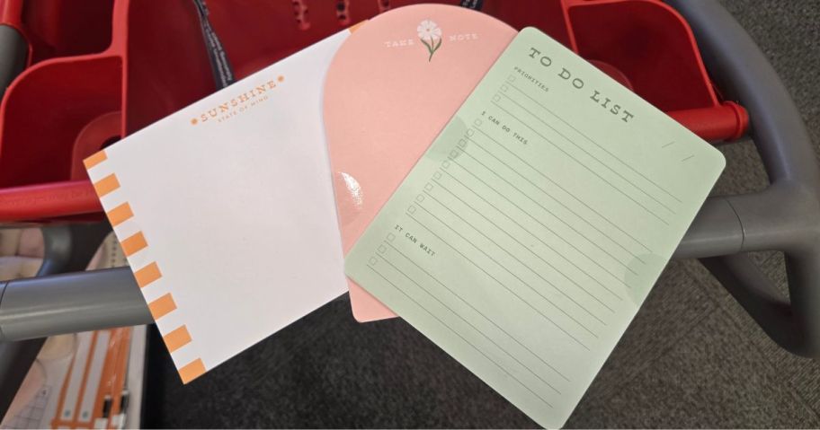 Mother's Day Desk Pads in hand in store