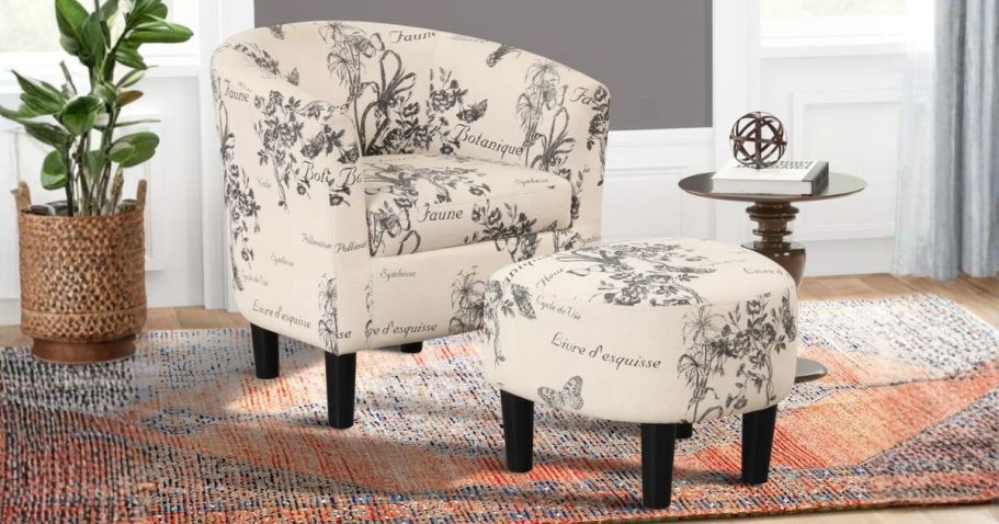 OVER 80% Off Barrel Chair & Ottoman on Wayfair.com + More