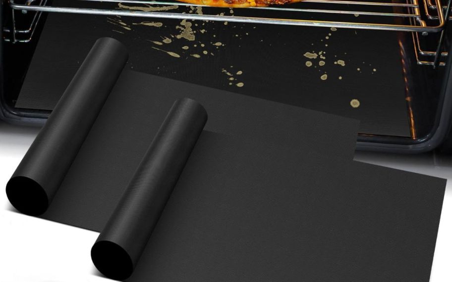 black two piece oven shields 