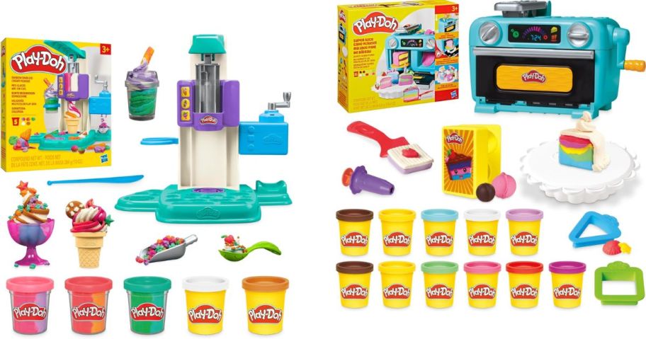 Stock images of play-doh ice cream and oven playsets