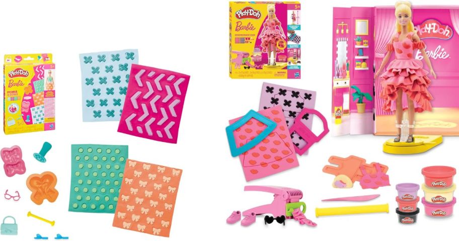 stock images of play-doh barbie fashion playsets