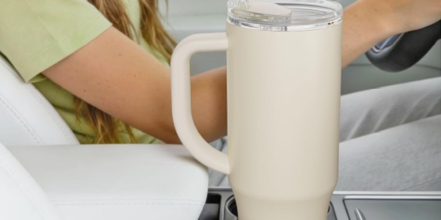 Tumbler w/ 2 Straws & Silicone Boot Only $9.99 on Amazon (Reg. $33)