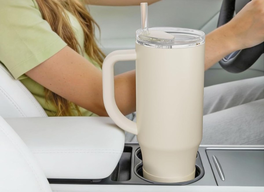 Tumbler w/ 2 Straws & Silicone Boot Only $9.99 on Amazon (Reg. $33)