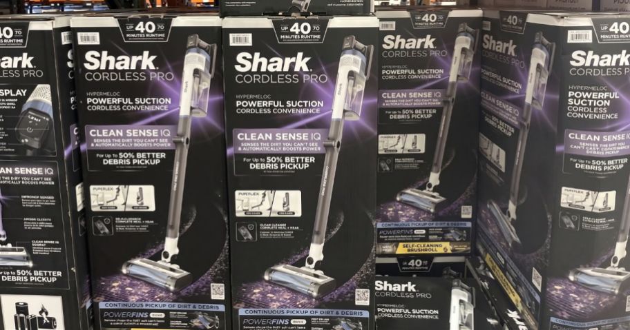 Shark CleanSense IQ Multi-Flex PowerFins IZ577 Cordless Vacuum boxes in store