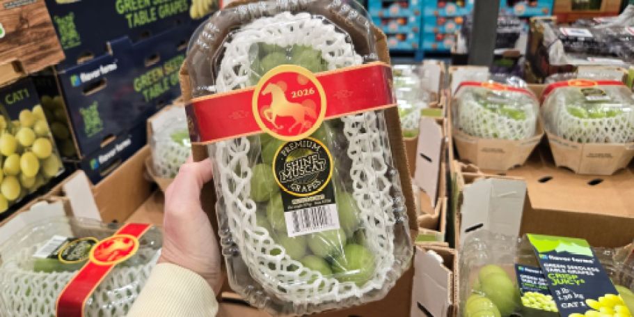 These Shine Muscat Grapes Are HUGE! Grab a Package at Costco!