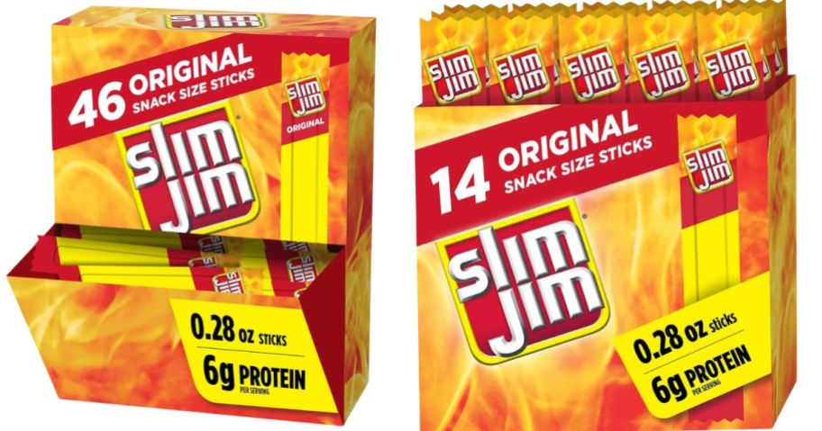 Slim Jim Original Snack Size 46-Count and 14-count