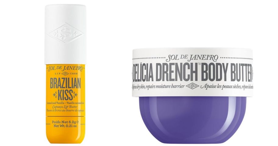 Sol de Janeiro Brazilian Kiss Hydrating Lip Butter Balm and Delicia Drench Body Butter