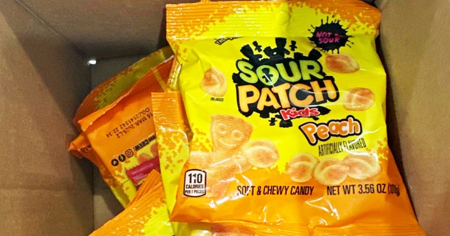 Sour Patch Kids Peach 12-Count Only $9 on Amazon