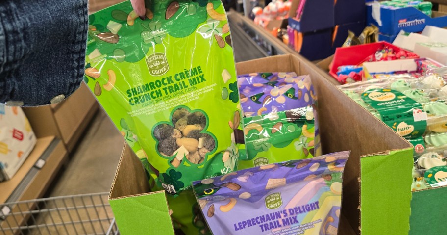 Southern Grove Shamrock Creme and Leprechaun's Delight Trail Mix