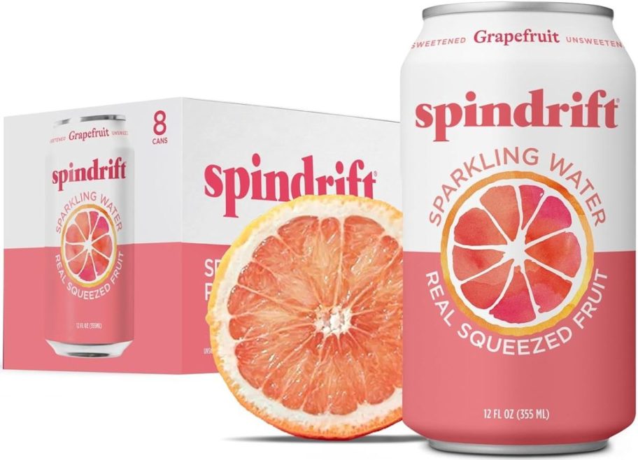 A pack of Spindrift Grapefruit