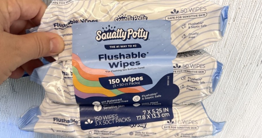 Squatty Potty Flushable Wipes