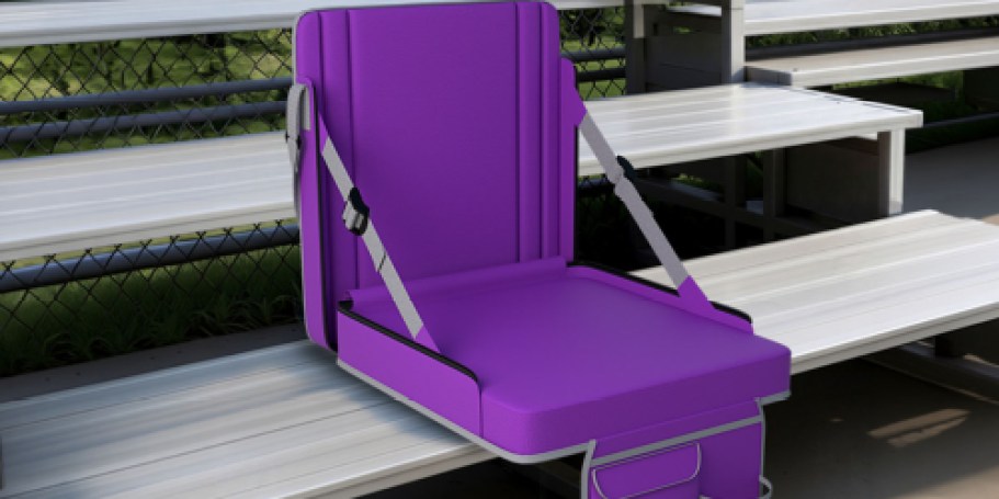 Foldable Stadium Seat w/ Cupholder Only $19.99 Shipped on Amazon (Reg. $40)