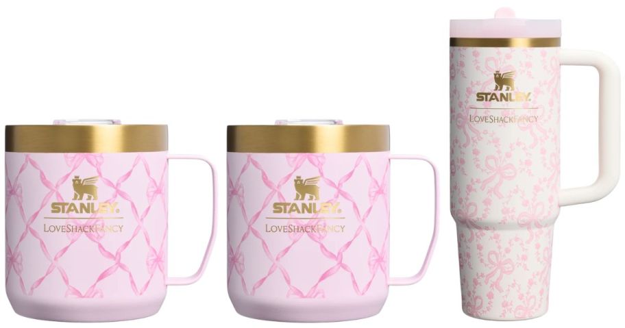 Stanley 1913 x LoveShackFancy Holiday mugs and tumbler