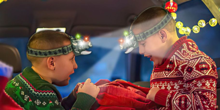 LED Triceratops Headlamp w/ Sound Only $6 on Amazon