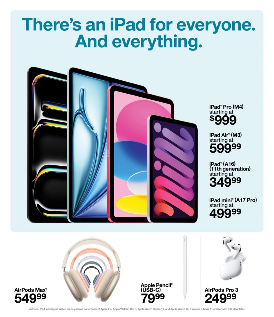 page from Target ad