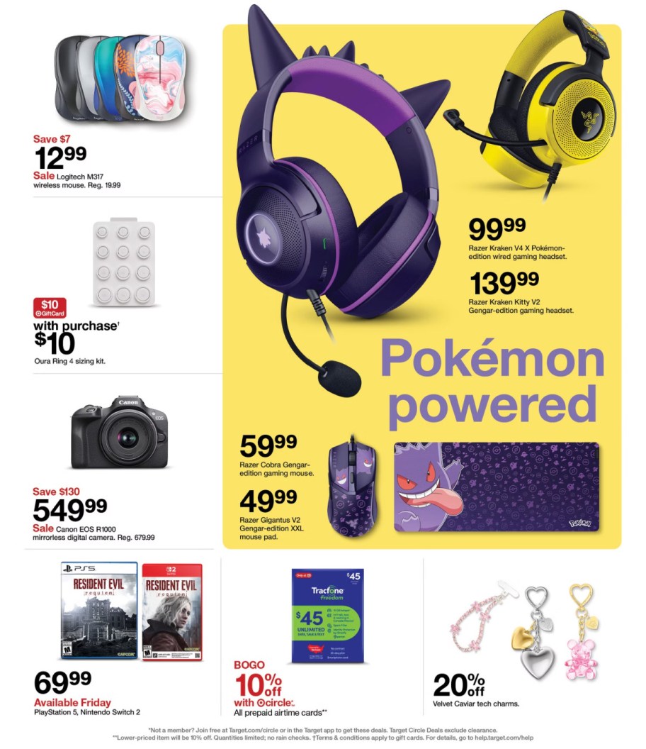 page from Target ad