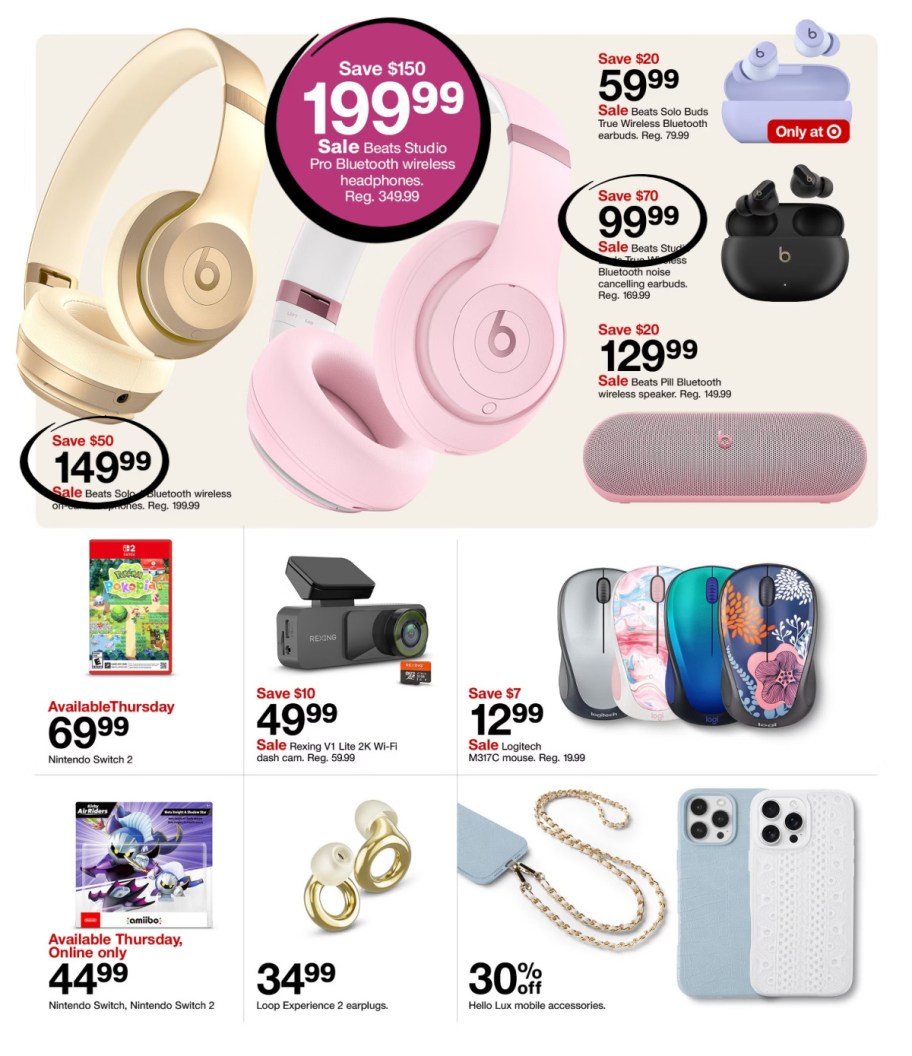 page from Target ad