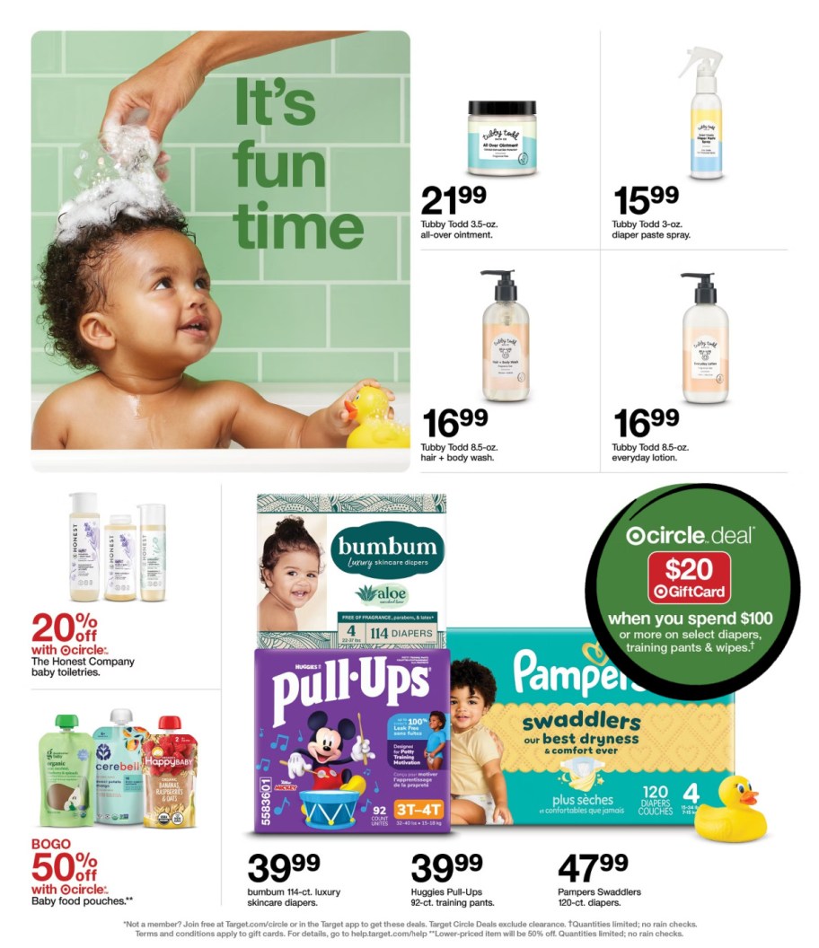 page from Target ad