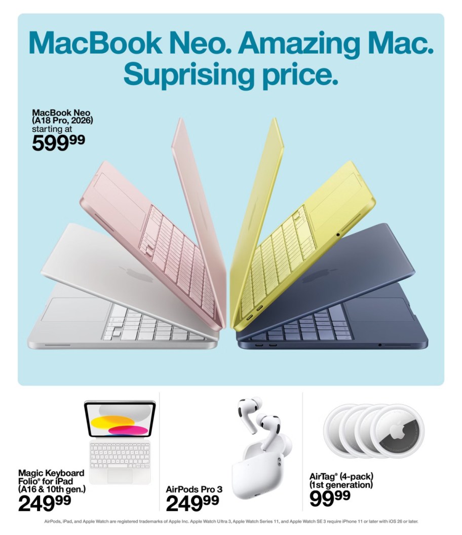 page from Target ad