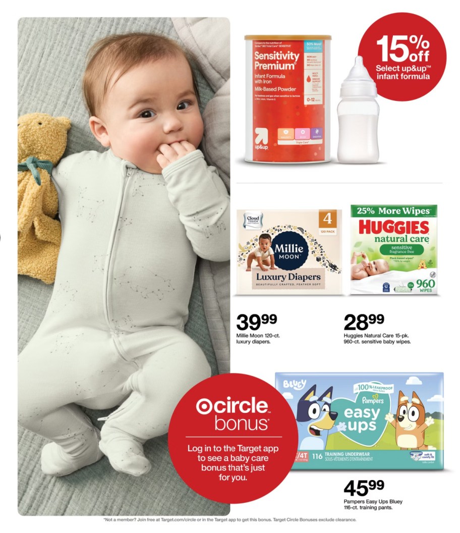 page from Target ad