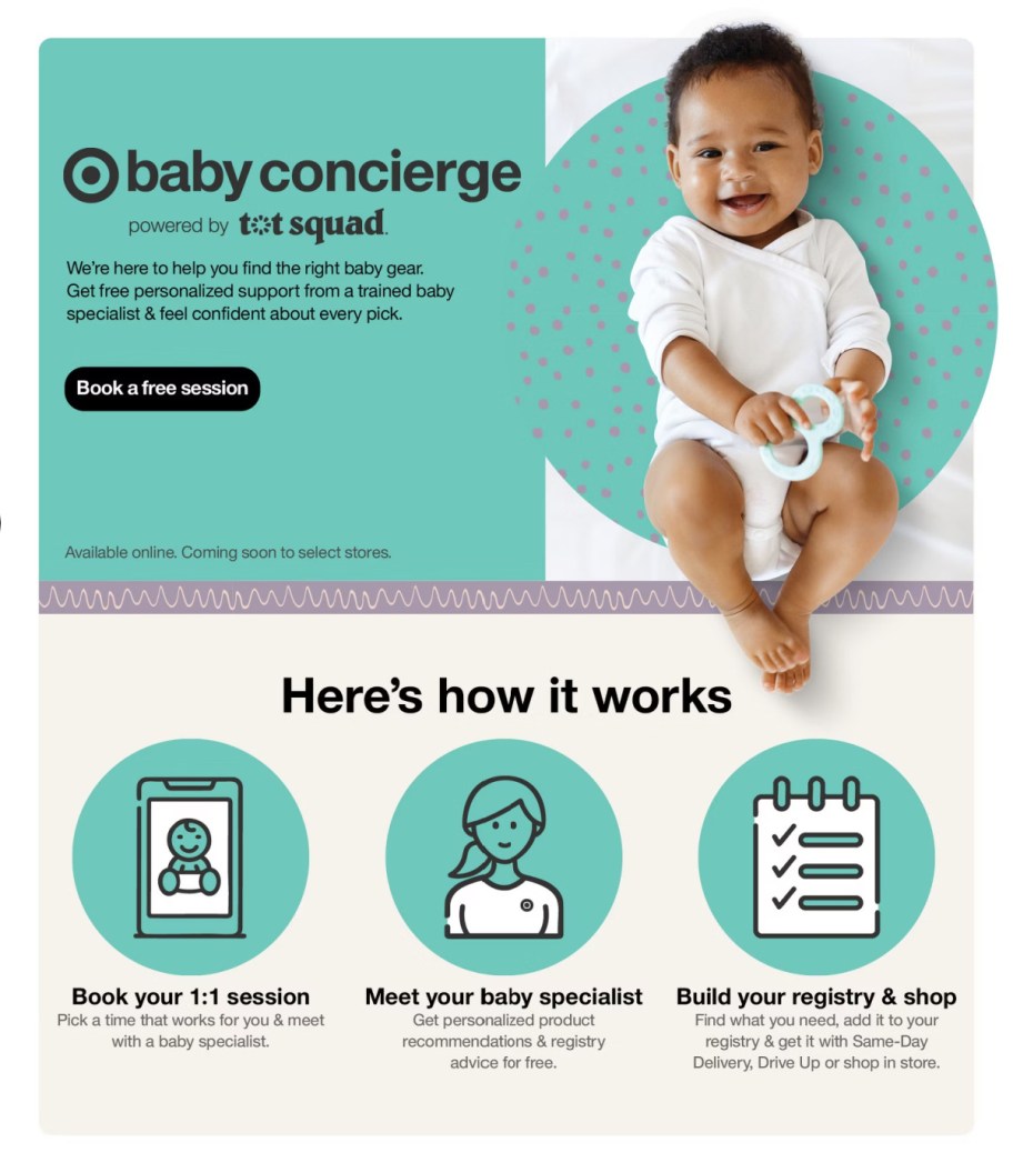 page from Target ad