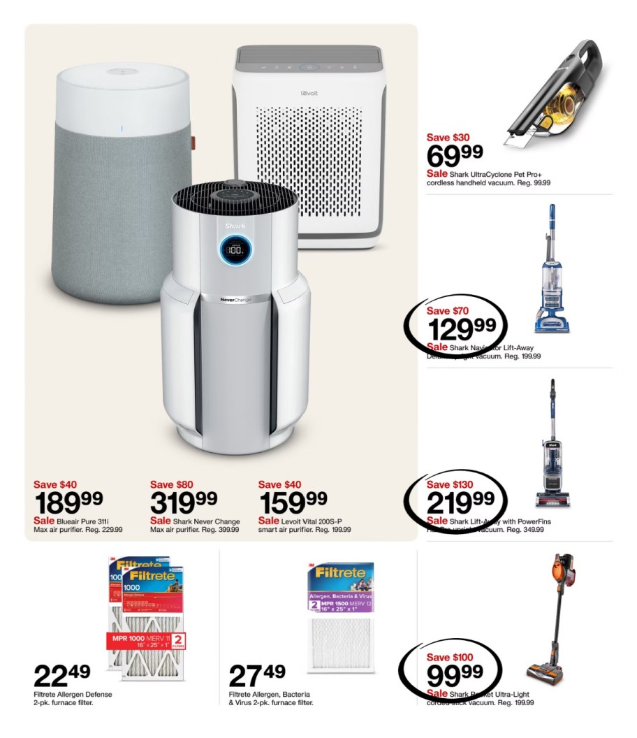 page from Target ad