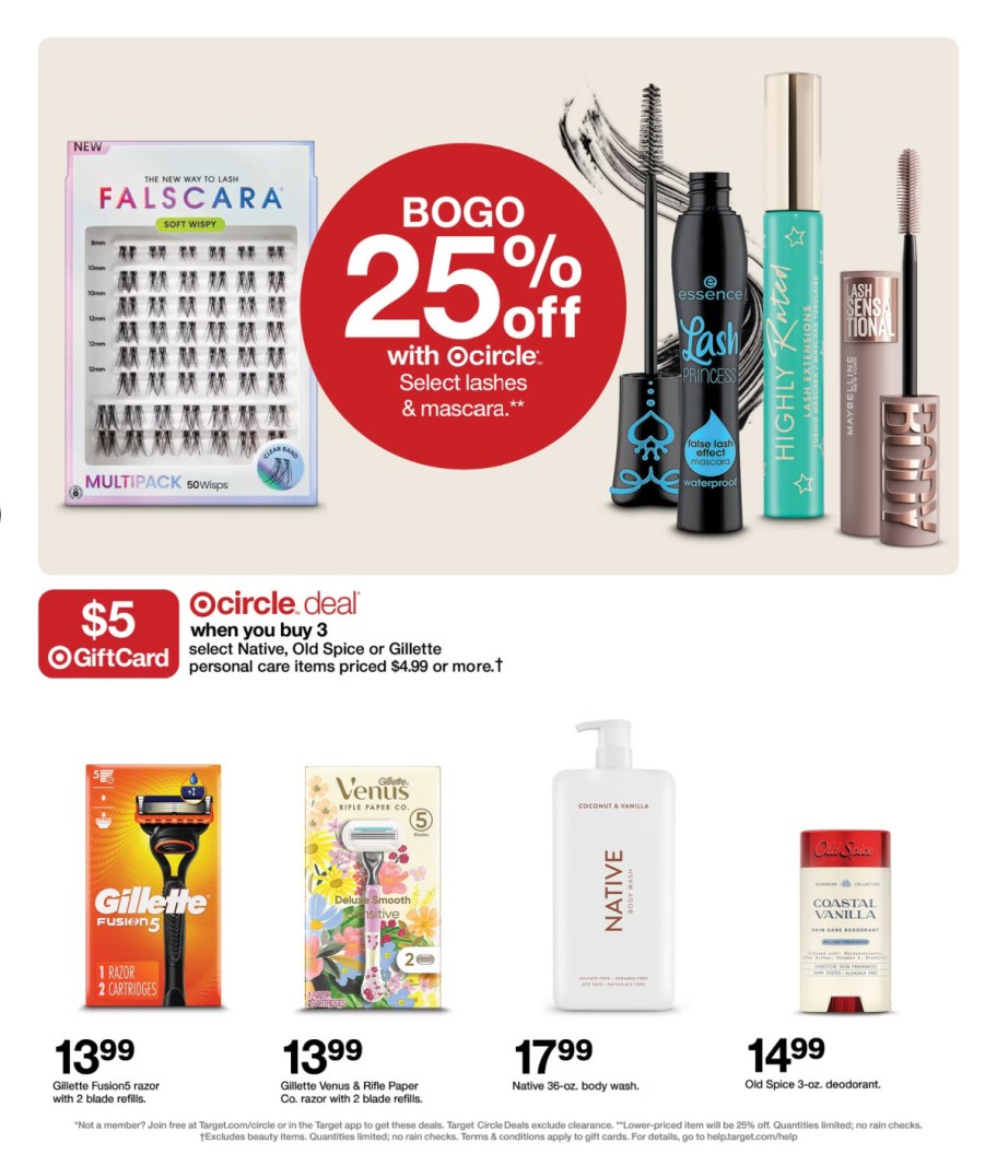 page from Target ad
